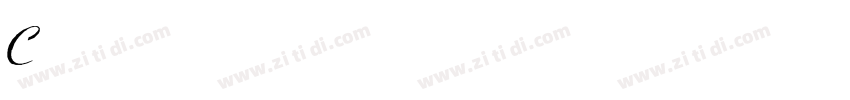 Coronet Italic T字体转换